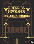 Eberron Newspapers: Korranberg Chronicle DMG Product Image